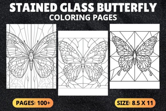 Download Stained Glass Butterfly Coloring Pages - Butterfly coloring Collection