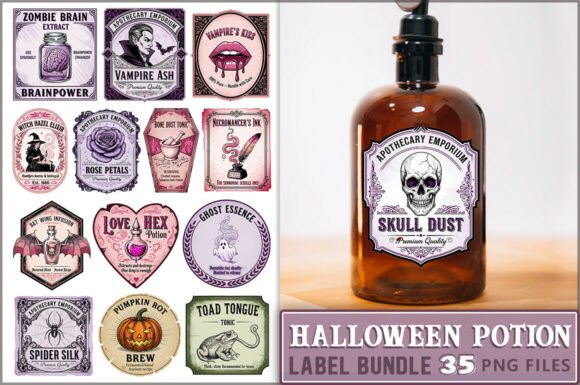 Download Halloween Potion Label PNG Bundle - Premium Resources