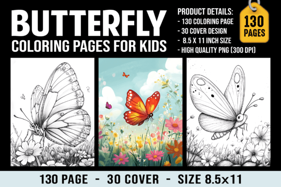 Download 130 Butterfly Coloring Pages for Kids - Butterfly coloring Collection