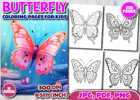Download 200 Butterfly Coloring Pages for KIds - Butterfly coloring Collection