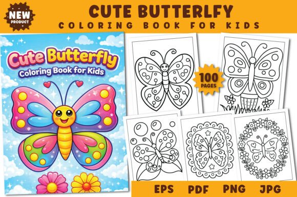 Download Cute Butterfly Coloring Book for Kids - Butterfly coloring Collection