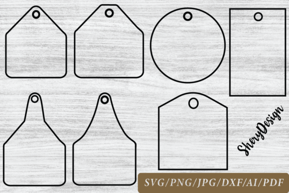 Download Cow Tag Outlined Svg, Png, Cow Tag Png - Premium Resources