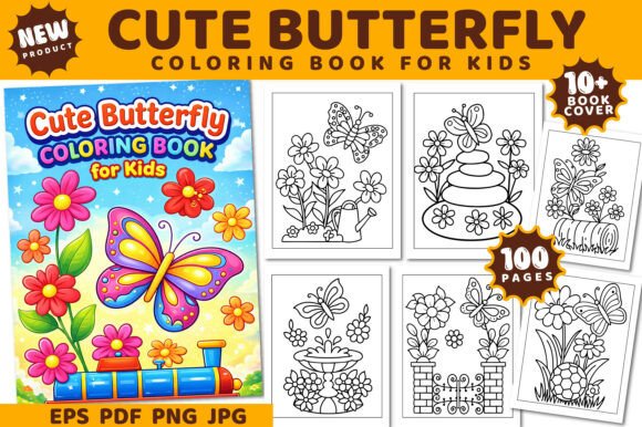 Download Cute Butterfly Coloring Book for Kids - Butterfly coloring Collection