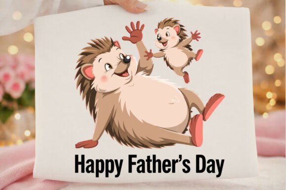 Download Cute Hedgehog Dad and Baby Father’s Day - Dad and baby Collection