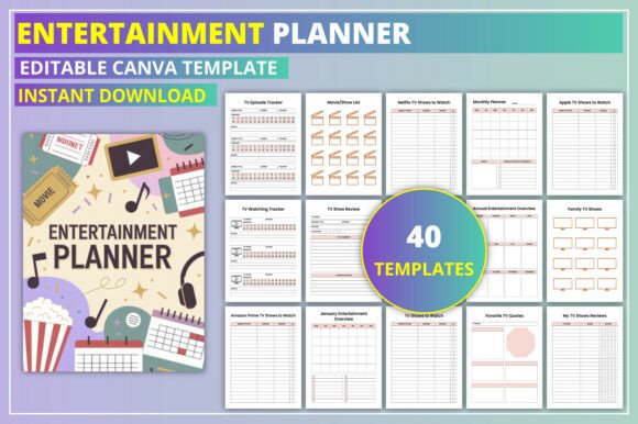 Download Editable Entertainment Planner - Entertainment Collection