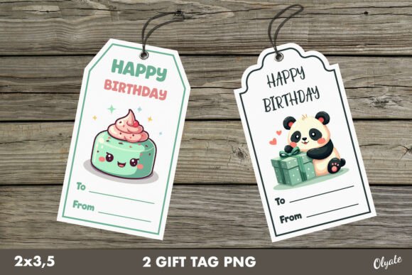 Download Birthday Gift Tag PNG, Kawaii Labels - Premium Bundle