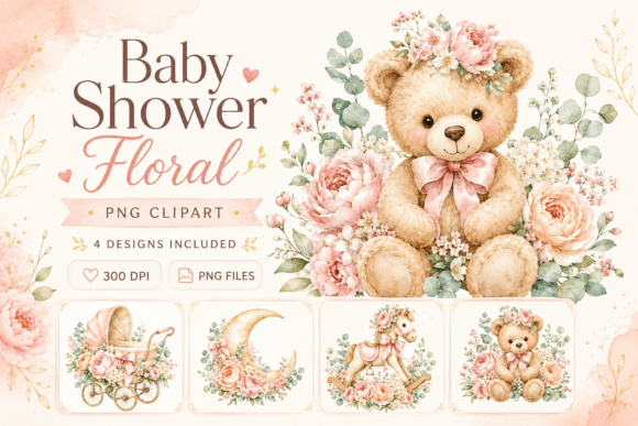 Download Baby Shower Floral PNG Clipart - Floral png Collection