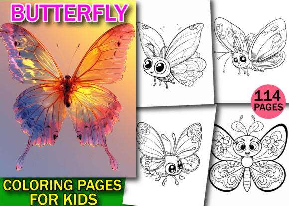 Download 110 Butterfly Coloring Pages for Kids - Butterfly coloring Collection
